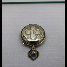 1 1/2" Sterling Pocket Watch Style Pyx SKU C291-061